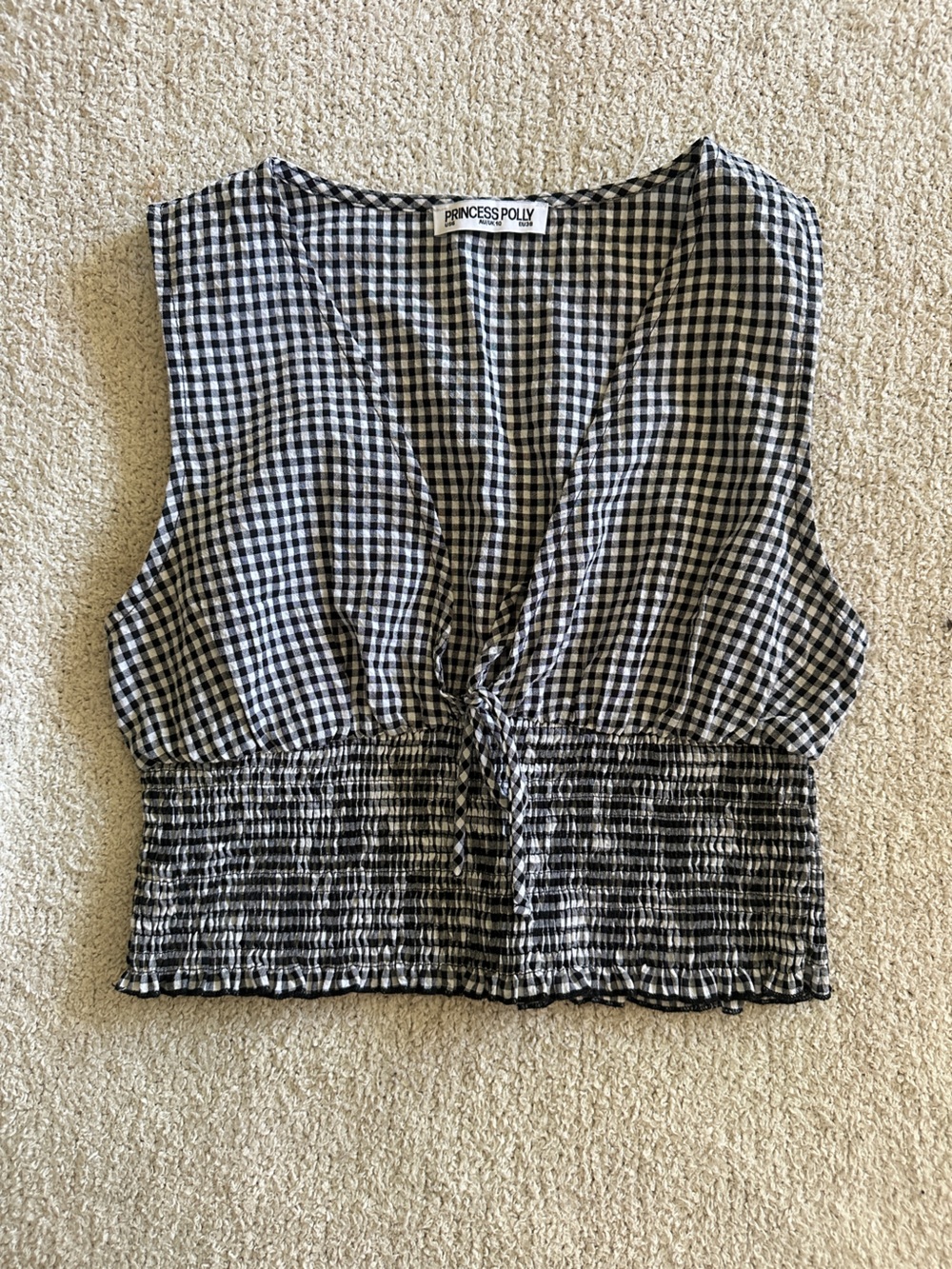 Princess Polly Gingham Tank Top